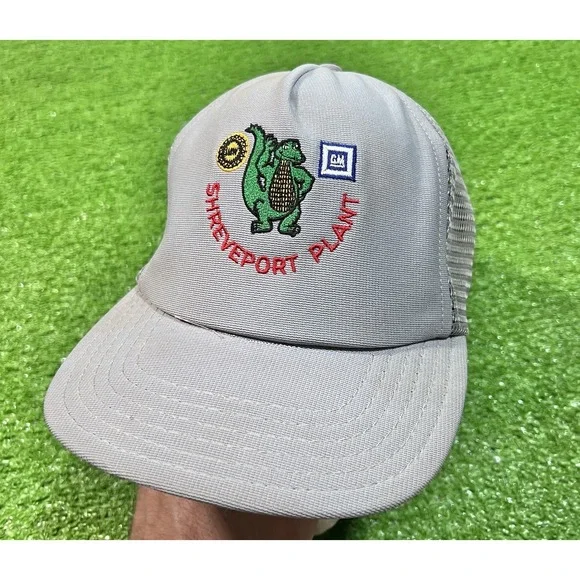 General Motors GM Trucker Hat Shreveport, LA Plant Chevy Gator SnapBack 80s - Picture 1 of 6